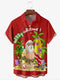 Men's Christmas Funny Graphic Short Sleeve Hawaiian Shirt